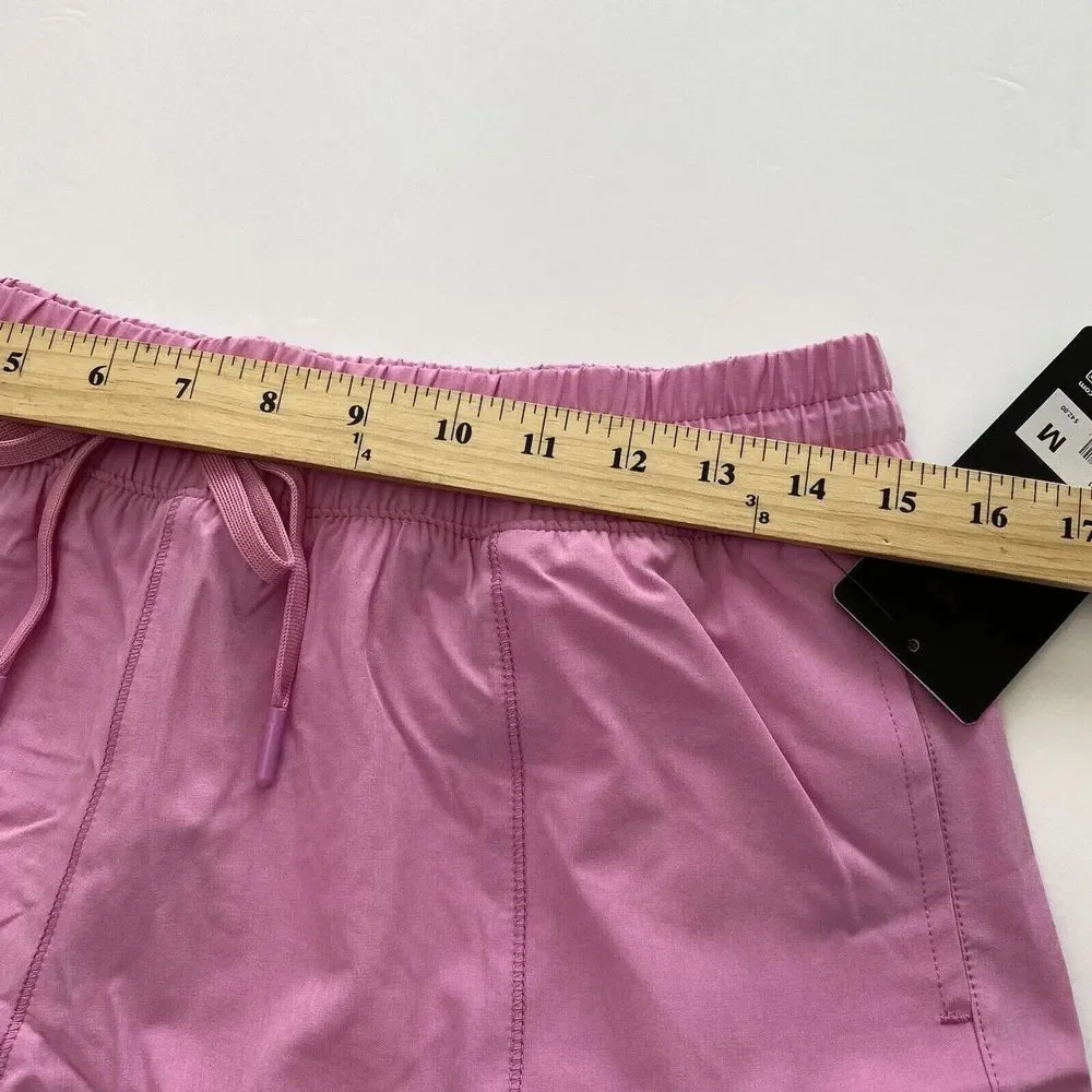 90 Degree Women's Pink Lavender Running‎ Short with Built-In Briefs Gym Sz M New